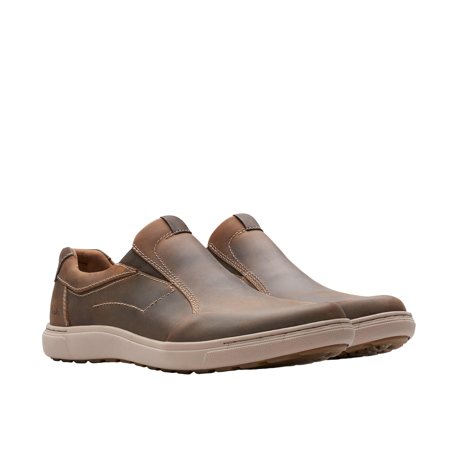 NEW CLARKS men’s mapstone step casual slip-on shoes in brown Amazon.com | Clarks Men main image 2