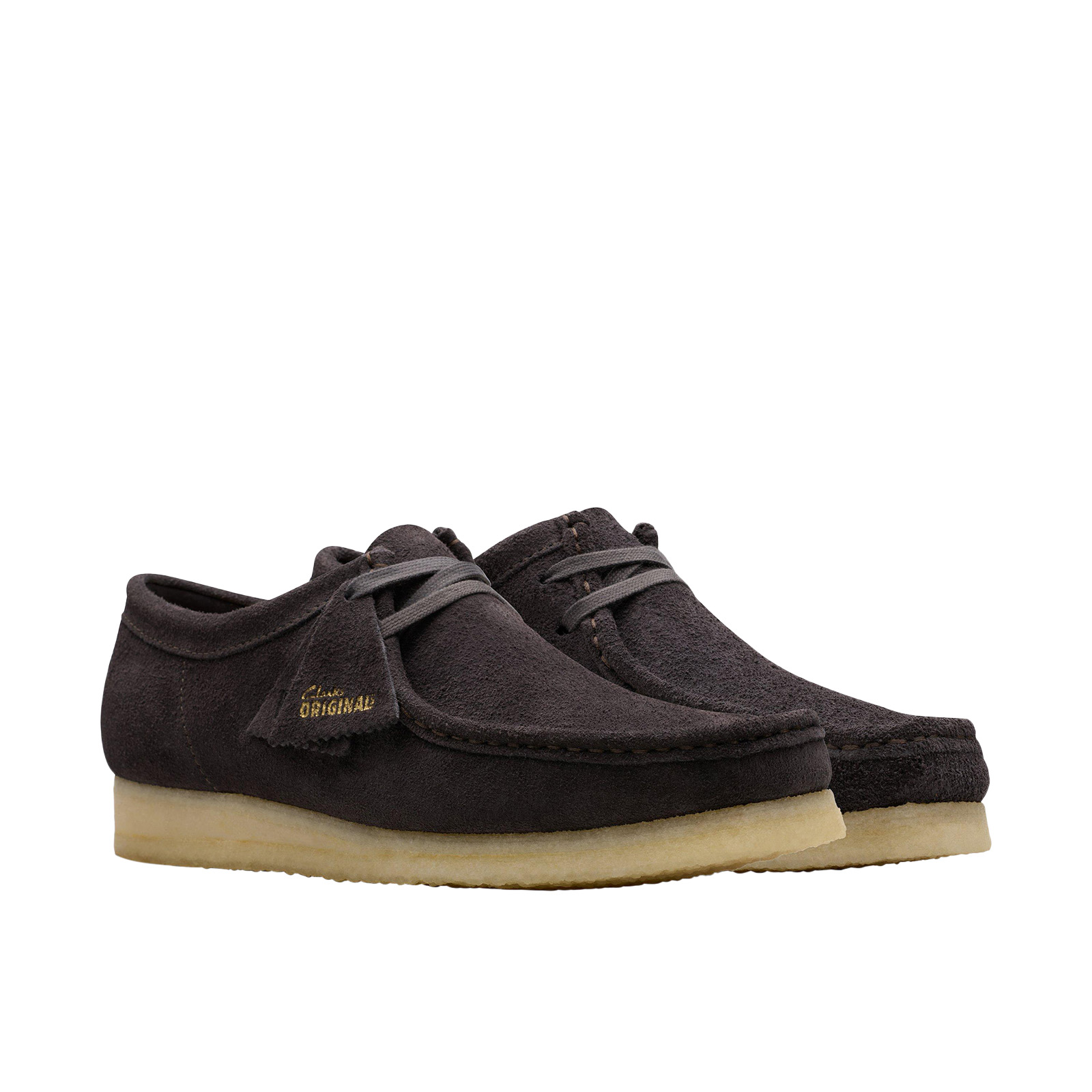 Clarks Wallabee 26178201 Mens Brown Suede Oxfords & Lace Ups