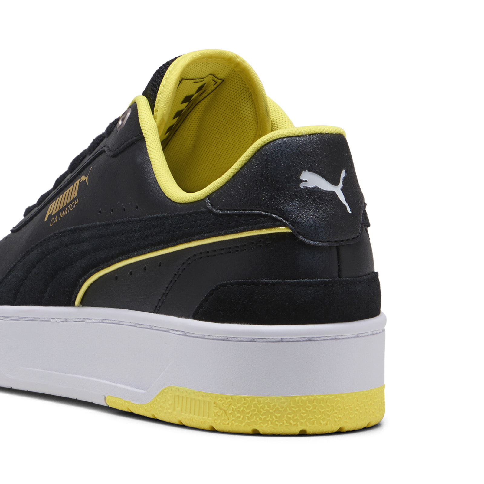 Puma Scuderia Ferrari CA Match Herren Schwarz Leder Sportschuh - Bild 3 von 8