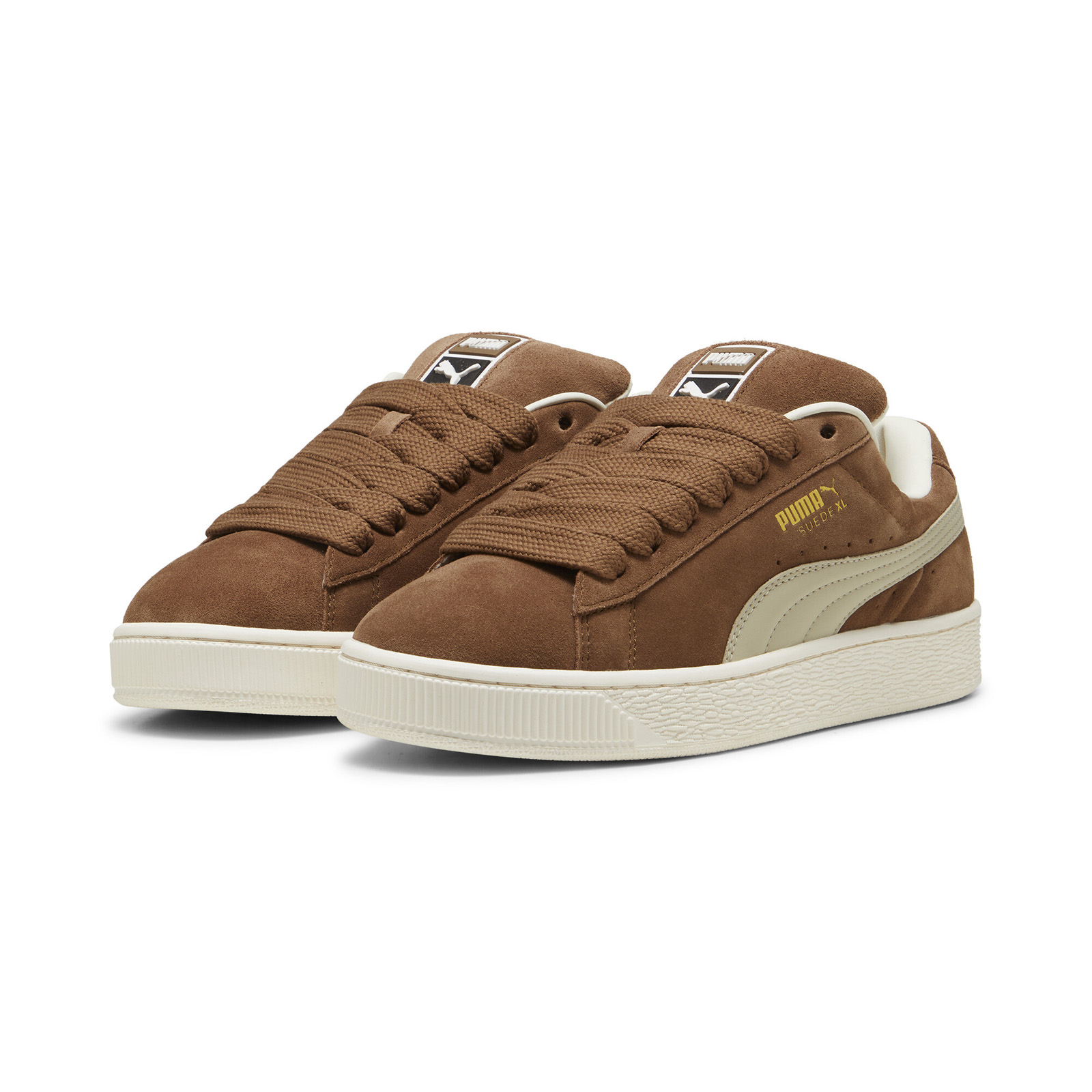 Puma Suede XL 39520518 Mens Brown Suede Lace Up Lifestyle Sneakers