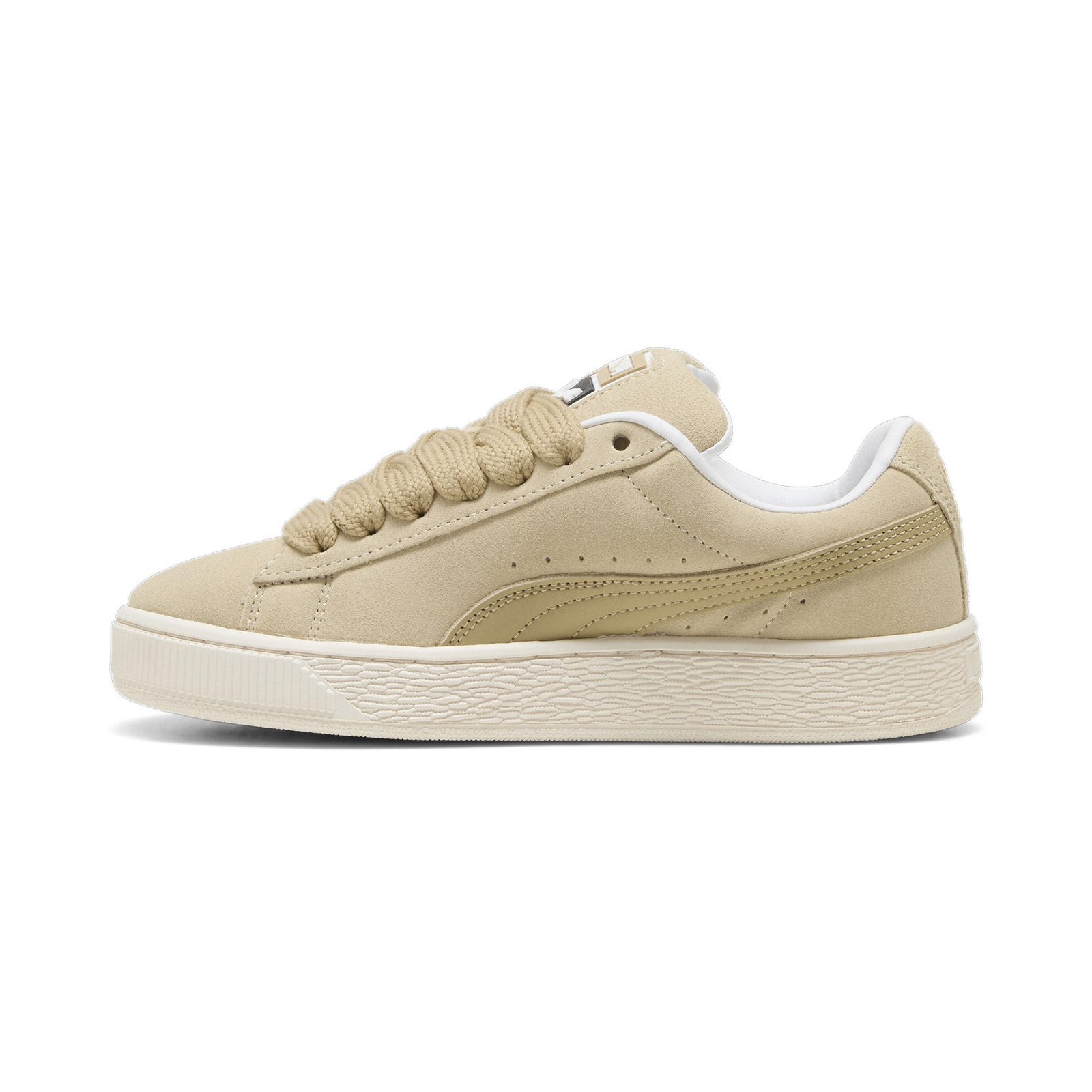 Puma Suede Xl 39764805 Womens Beige Suede Lace Up Lifestyle