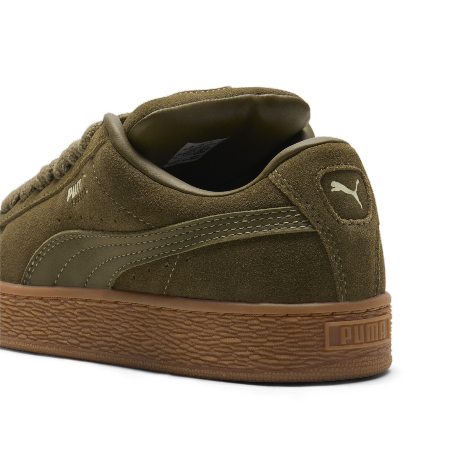 軍帽 オリーブグリーンと赤 星付き Puma Suede XL 39764816 Womens Green Suede Lace Up Lifestyle