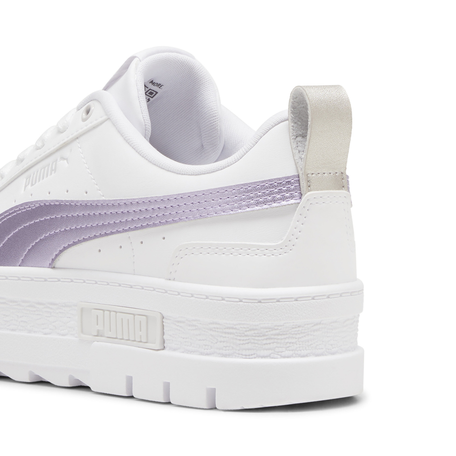 Puma Mayze Glow-Up 39838402 Womens White Leather Lifestyle