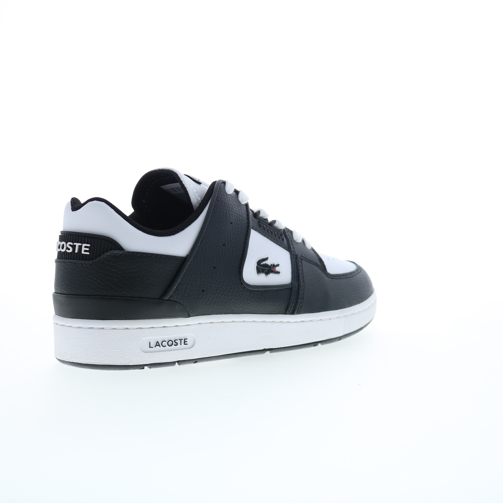 Lacoste Men\'s Court-Drive-0120-1 Sneakers Lace Up Low Top Black/White Size 13 Lacoste Mens Shoe Court-Drive Fly 07211 Lace Black White  main image 4