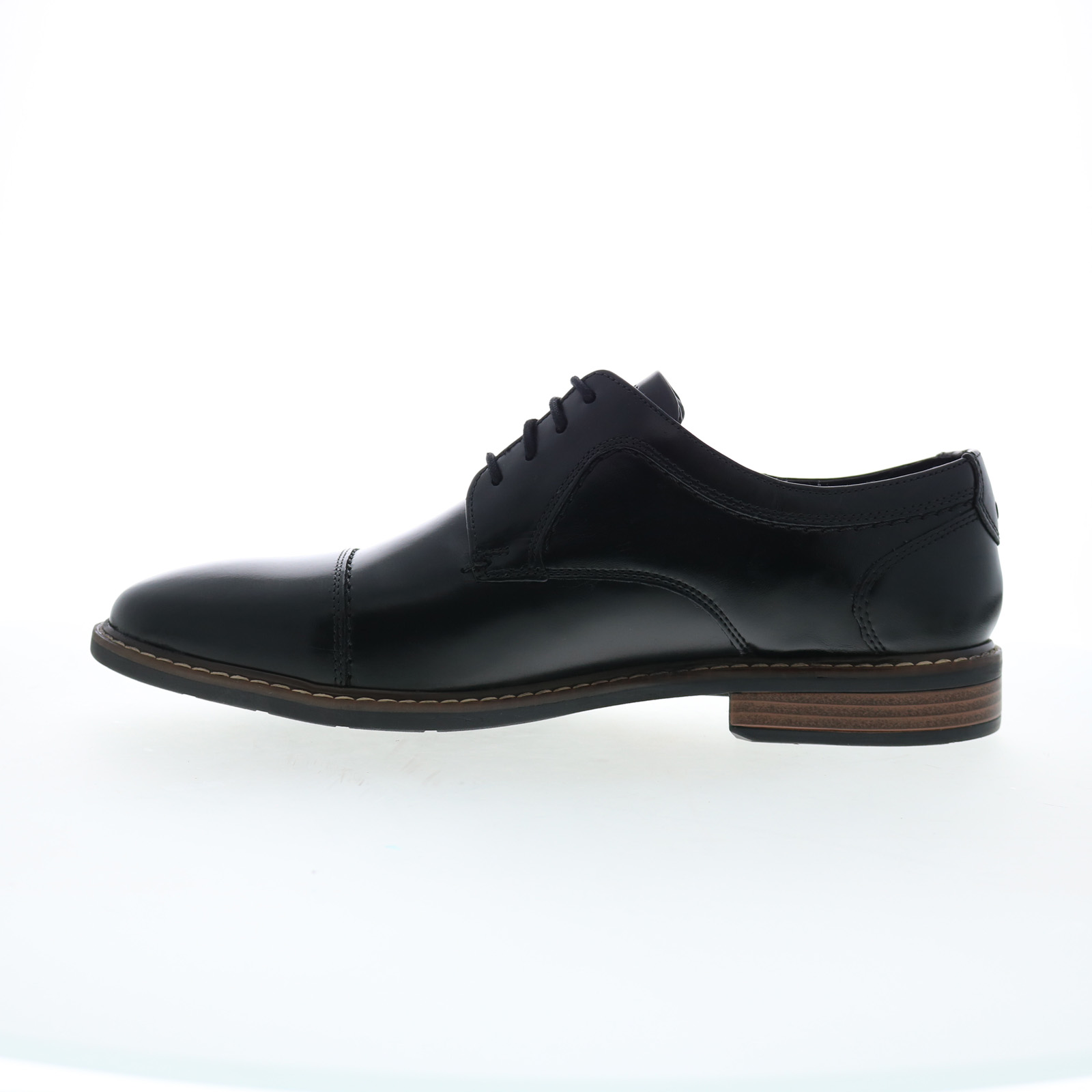 Nunn Bush Hayden Cap Toe Oxford 81075-001 Mens Black Oxfords  display picture 3