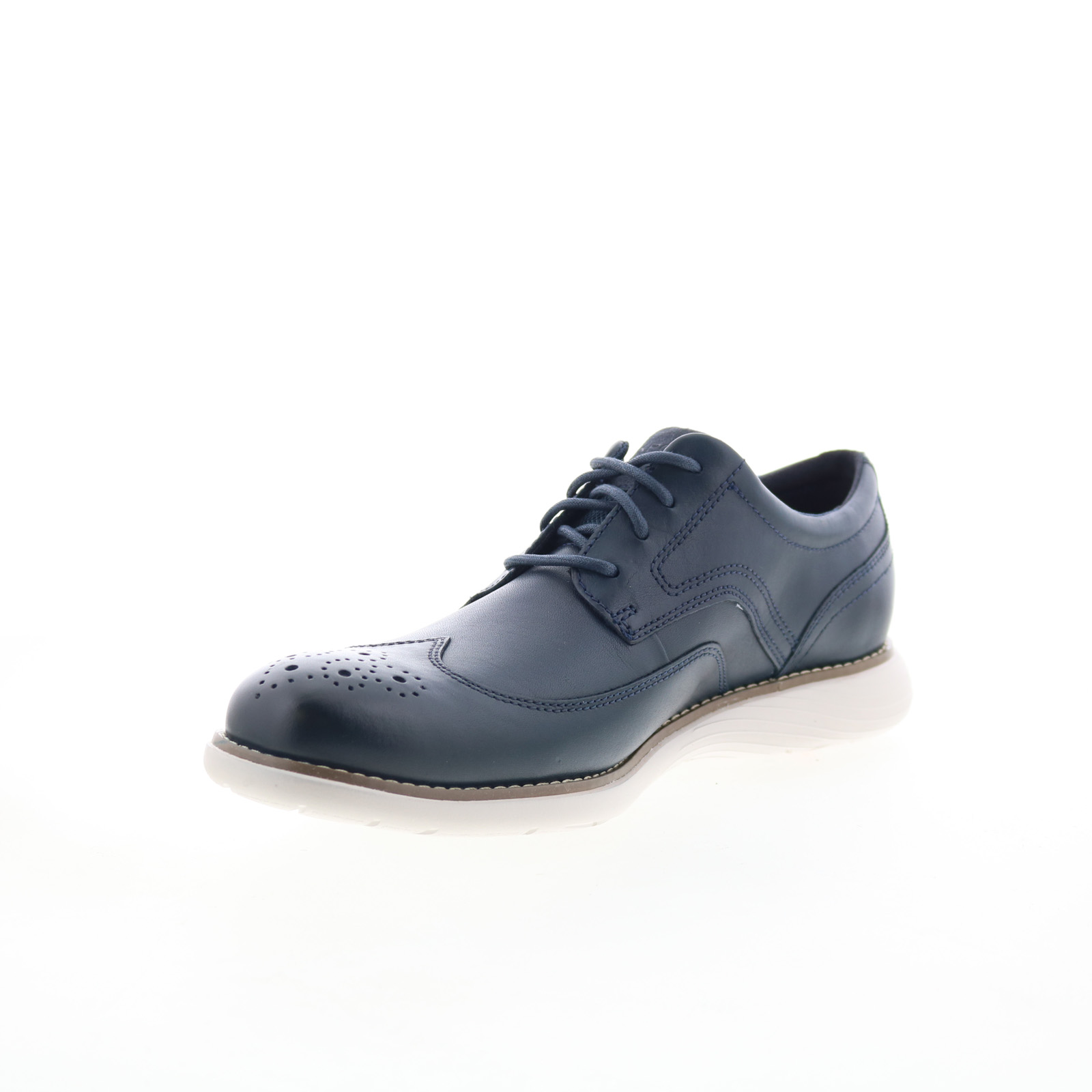 Rockport Garett Wingtip Mens Blue Wide Oxfords Wingtip  display picture 1