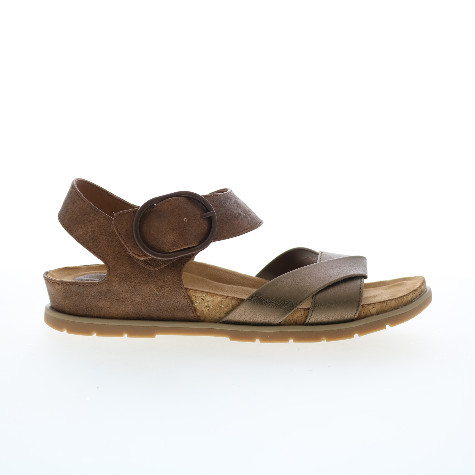 Eurosoft by Sofft Galiana ES0036390 Womens Brown Suede Strap Sandals Shoes 8.5 - Picture 2 of 8