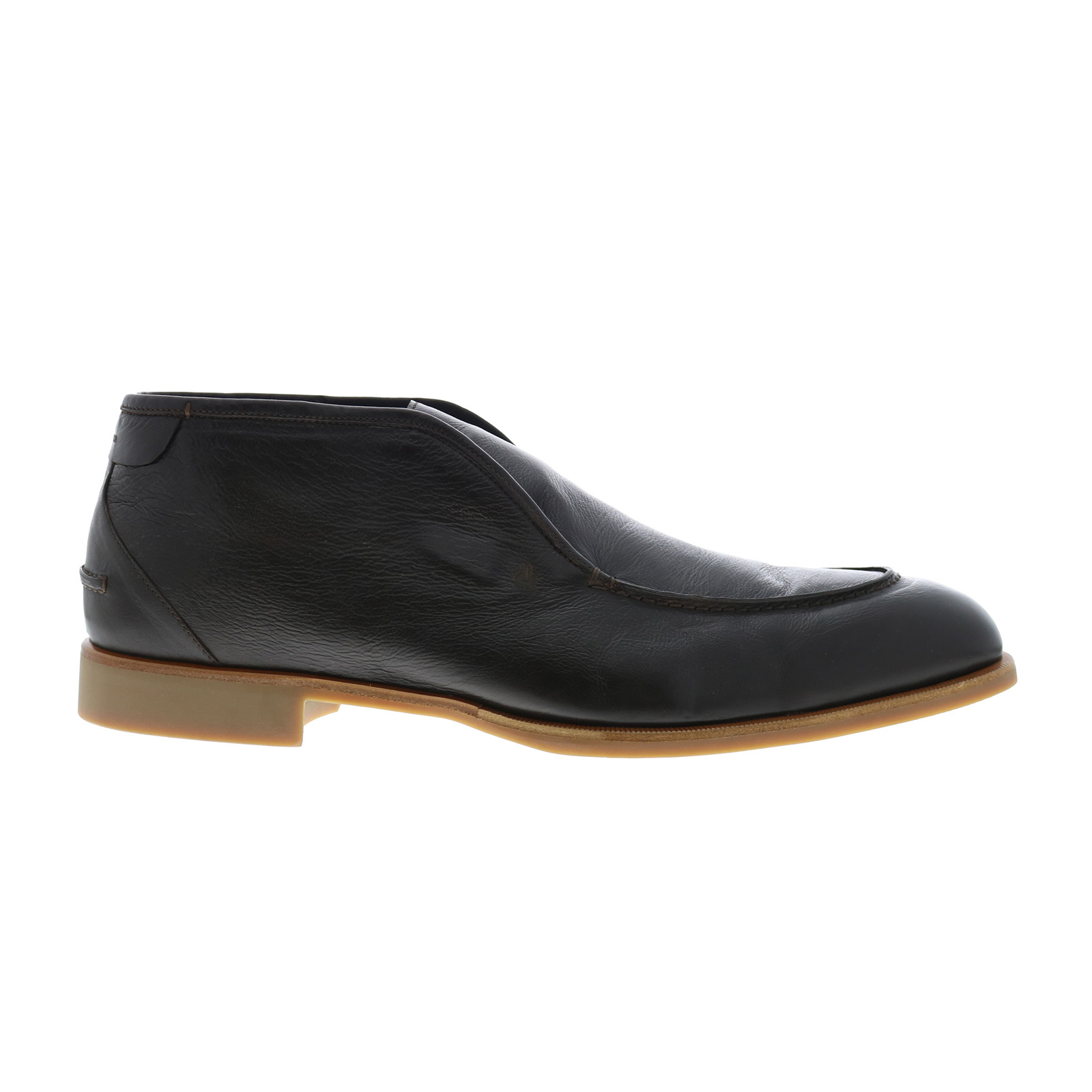 Di Bianco Fidenza Bello Seta Mens Brown Leather Slip On  display picture 2