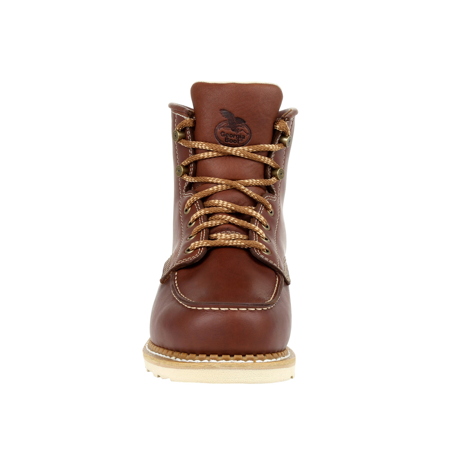 Georgia Boot Wedge Moc Toe Work Boot, size 10 W US mens, color brown. Amazon.com: Georgia Boot AMP LT Wedge Waterproof Moc-Toe  main image 2