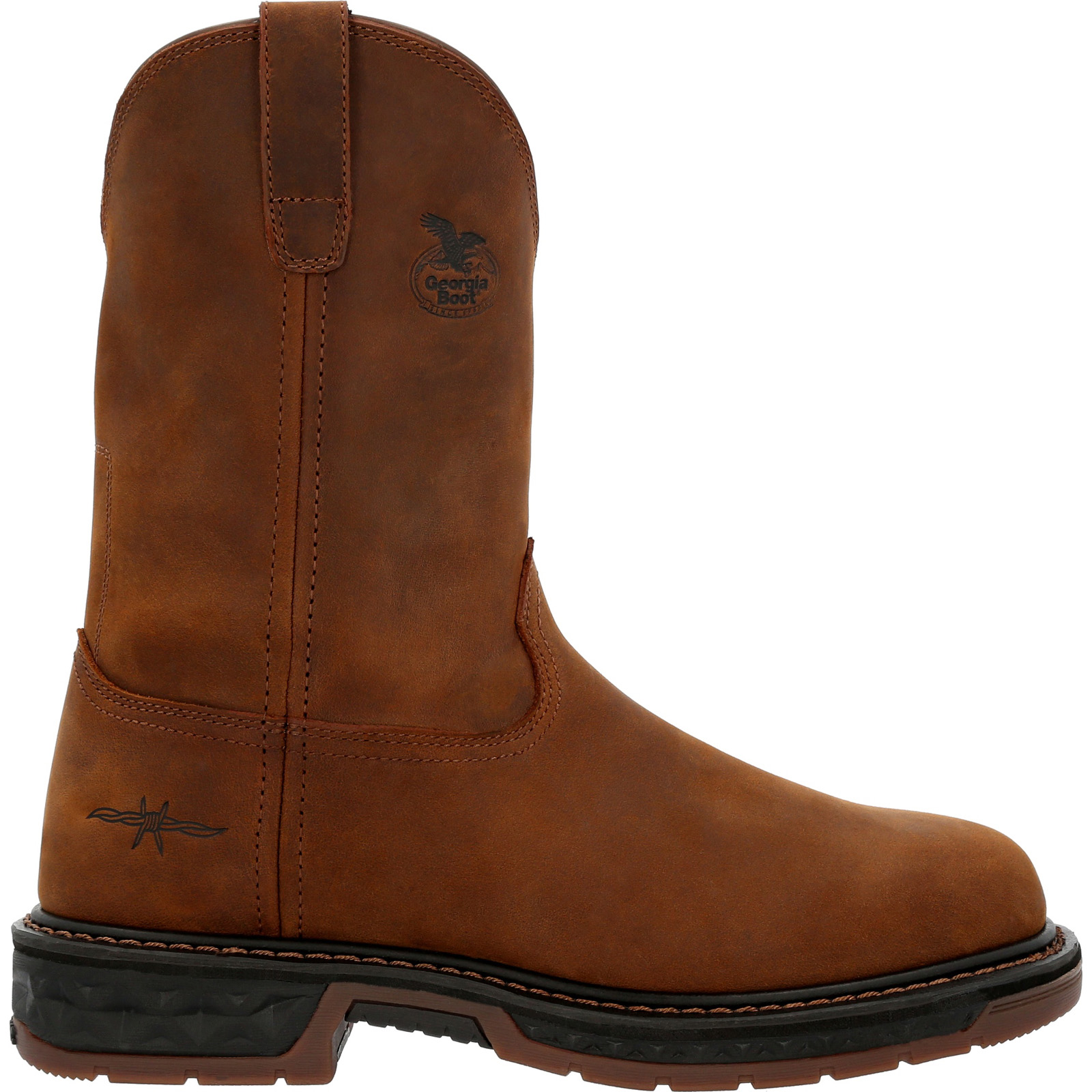 Georgia Carbo-Tec LT GB00495 Mens Brown Wide Leather Work & Safety Boots - Picture 2 of 8