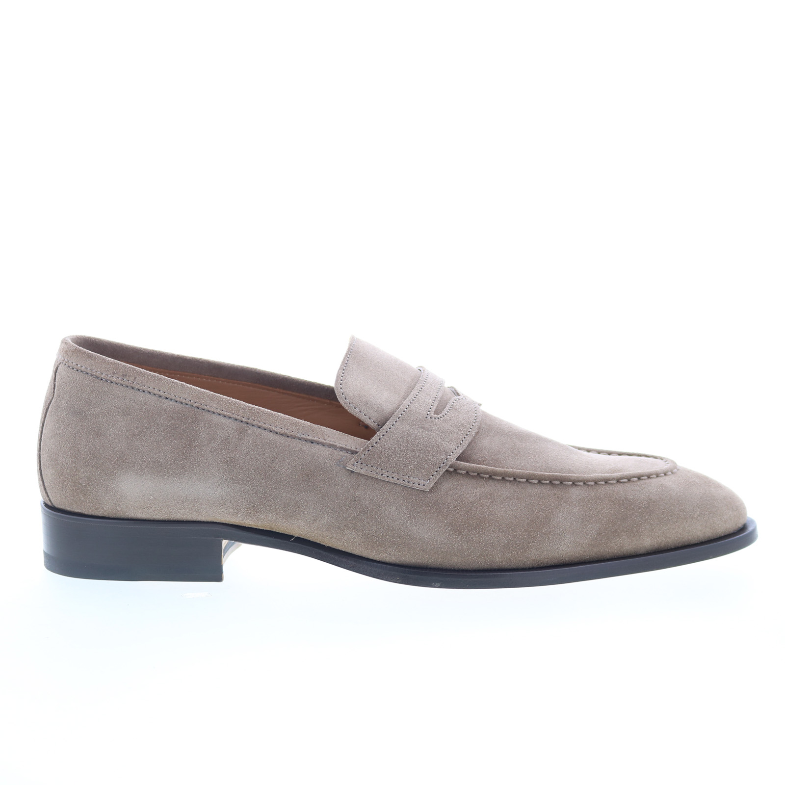 Di Bianco Cashmere GBF316 Mens Brown Suede Loafers & Slip  display picture 2