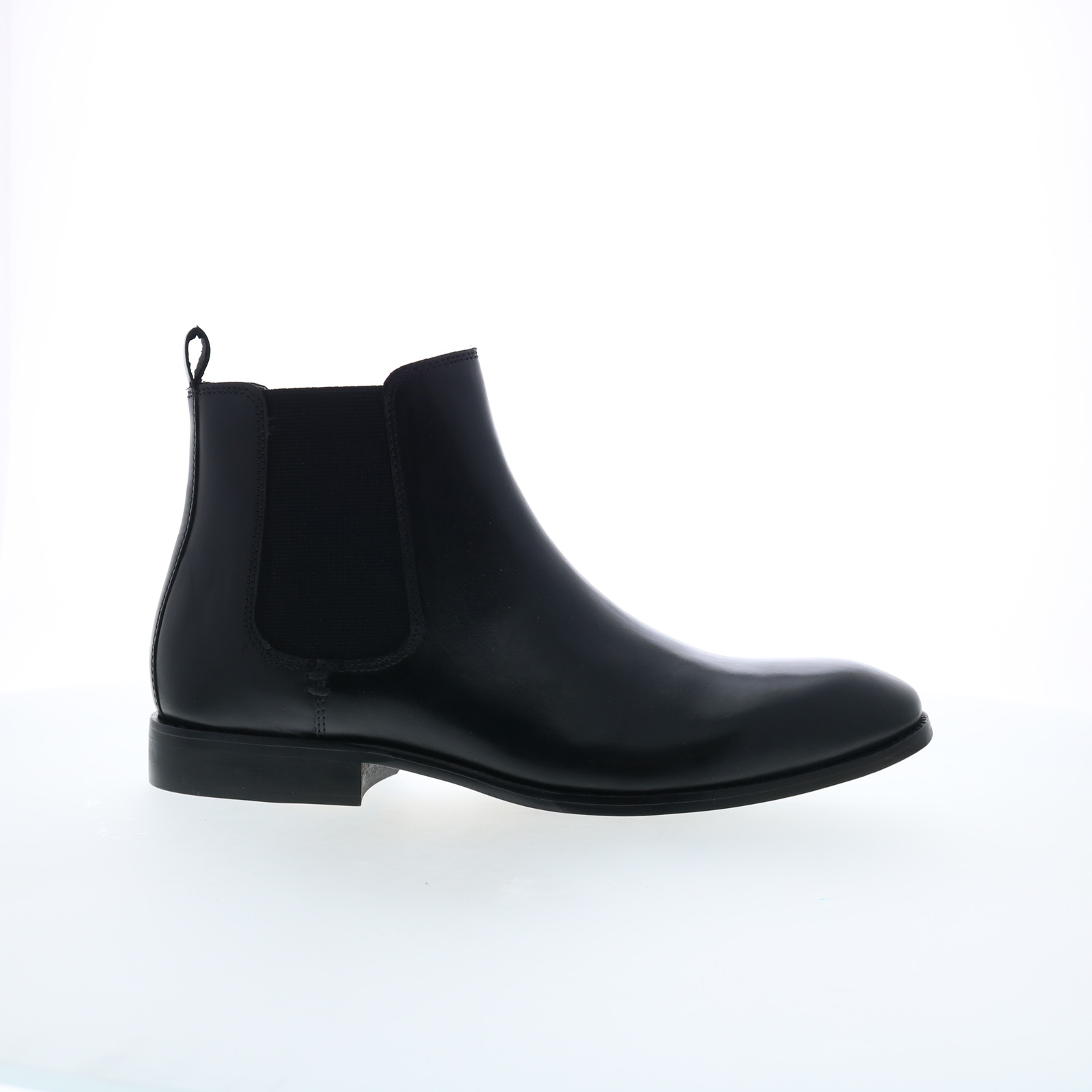 Steve Madden Owner OWNE01M1 Mens Black Leather Slip On Chelsea Boots - Picture 2 of 8