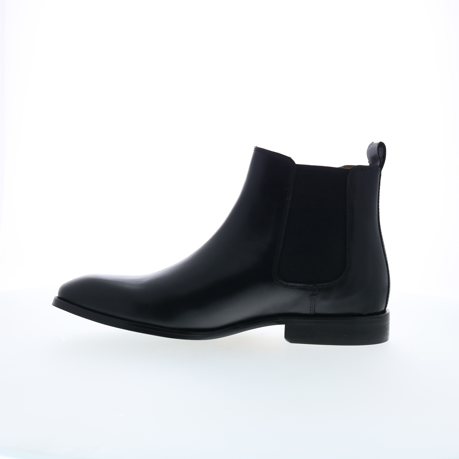 Steve Madden Owner OWNE01M1 Mens Black Leather Slip On Chelsea Boots - Picture 3 of 8
