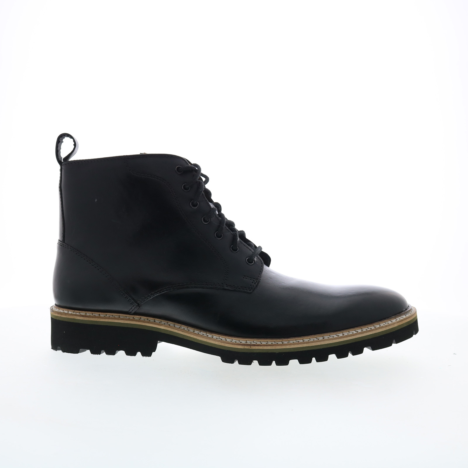 Steve Madden P-Krypto Mens Black Leather Lace Up Casual  display picture 2