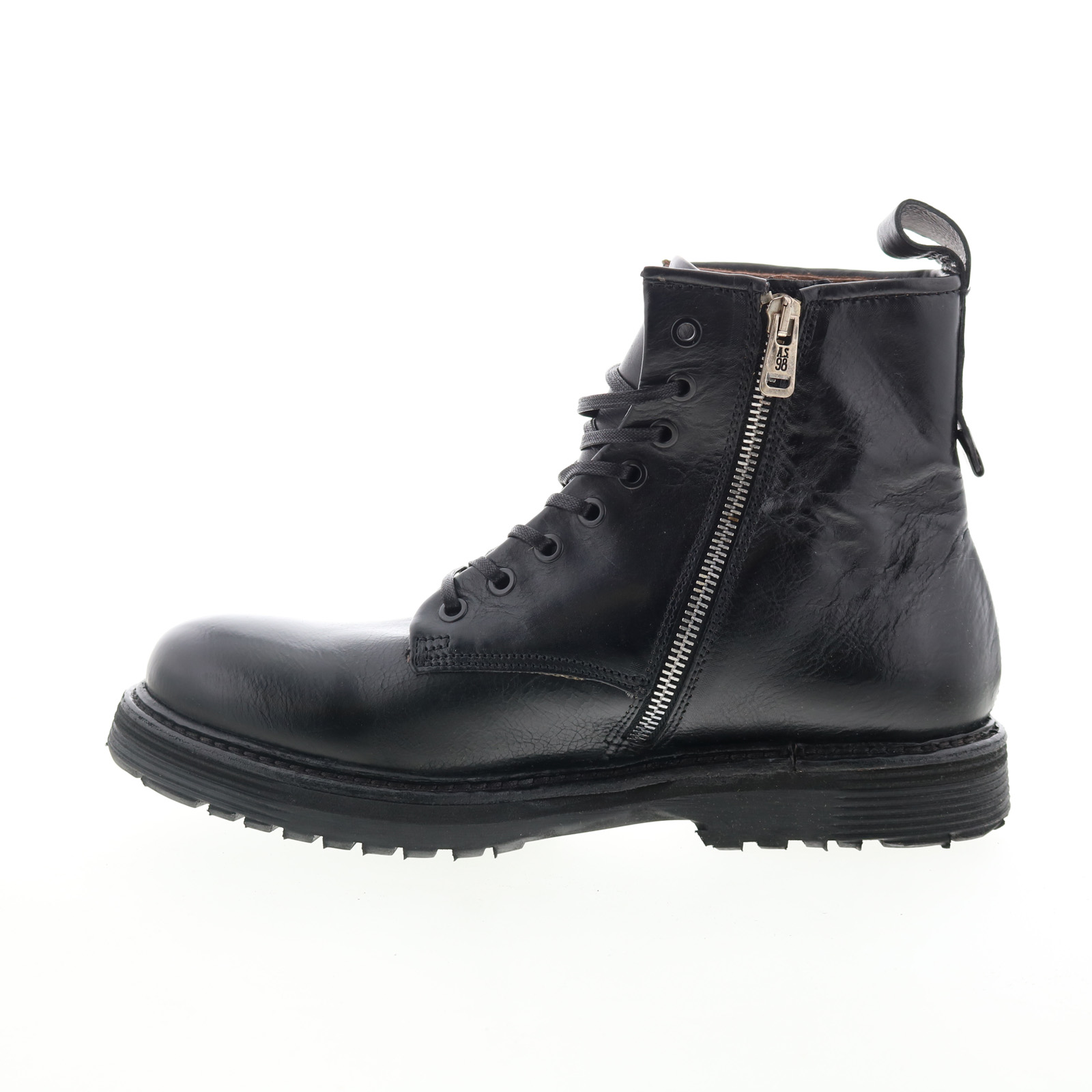 靴 forme ff-98 Side Zip Boots black calf Link Elvina22K Pauline-39 Childrens Girl Low Heel Quilted