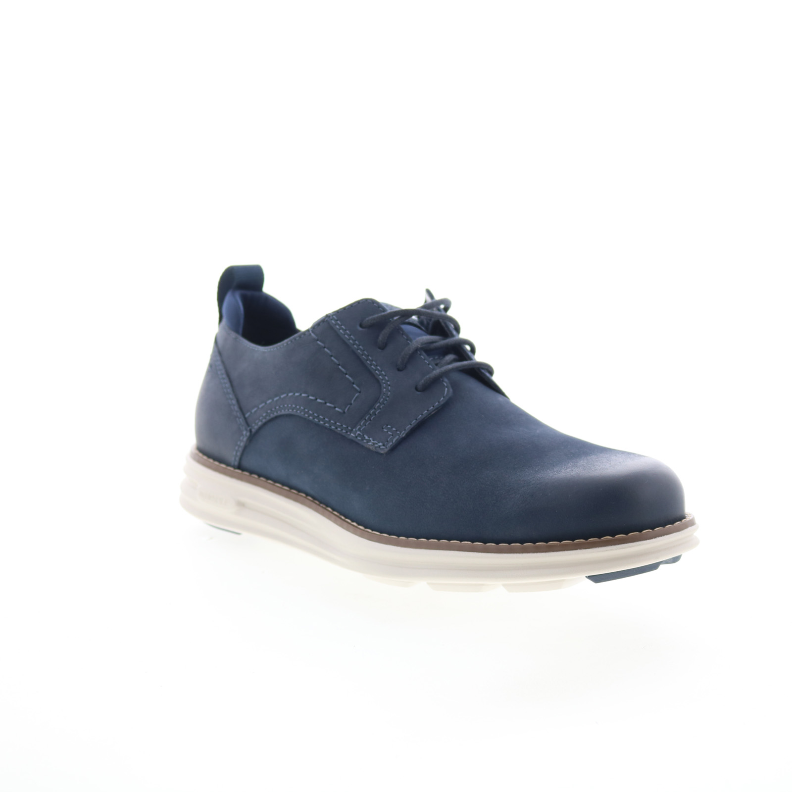 Rockport RM Canton Mens Blue Leather Oxfords Lace Ups Plain Toe