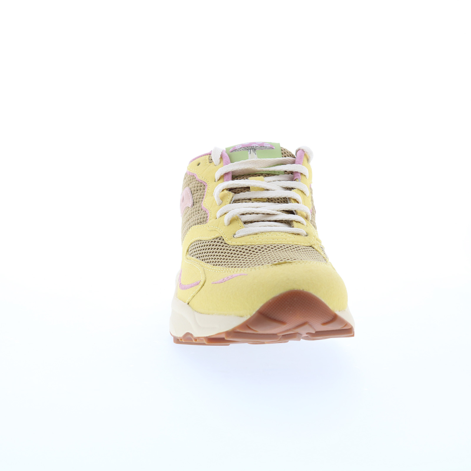 Saucony 3D Grid Hurricane S70747-1 Mens Yellow Lifestyle Trainers Shoes - Picture 1 of 8