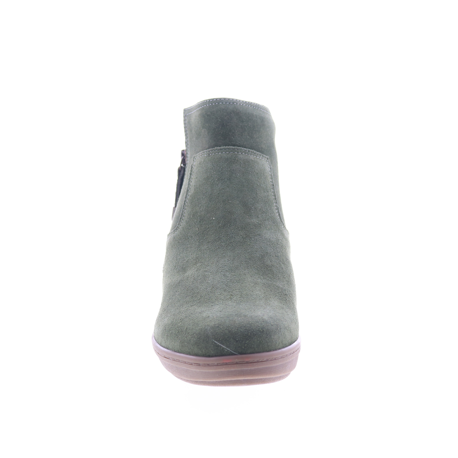 Easy Spirit Sol SESOL Womens Green Suede Zipper Casual Dress Boots - Picture 1 of 8