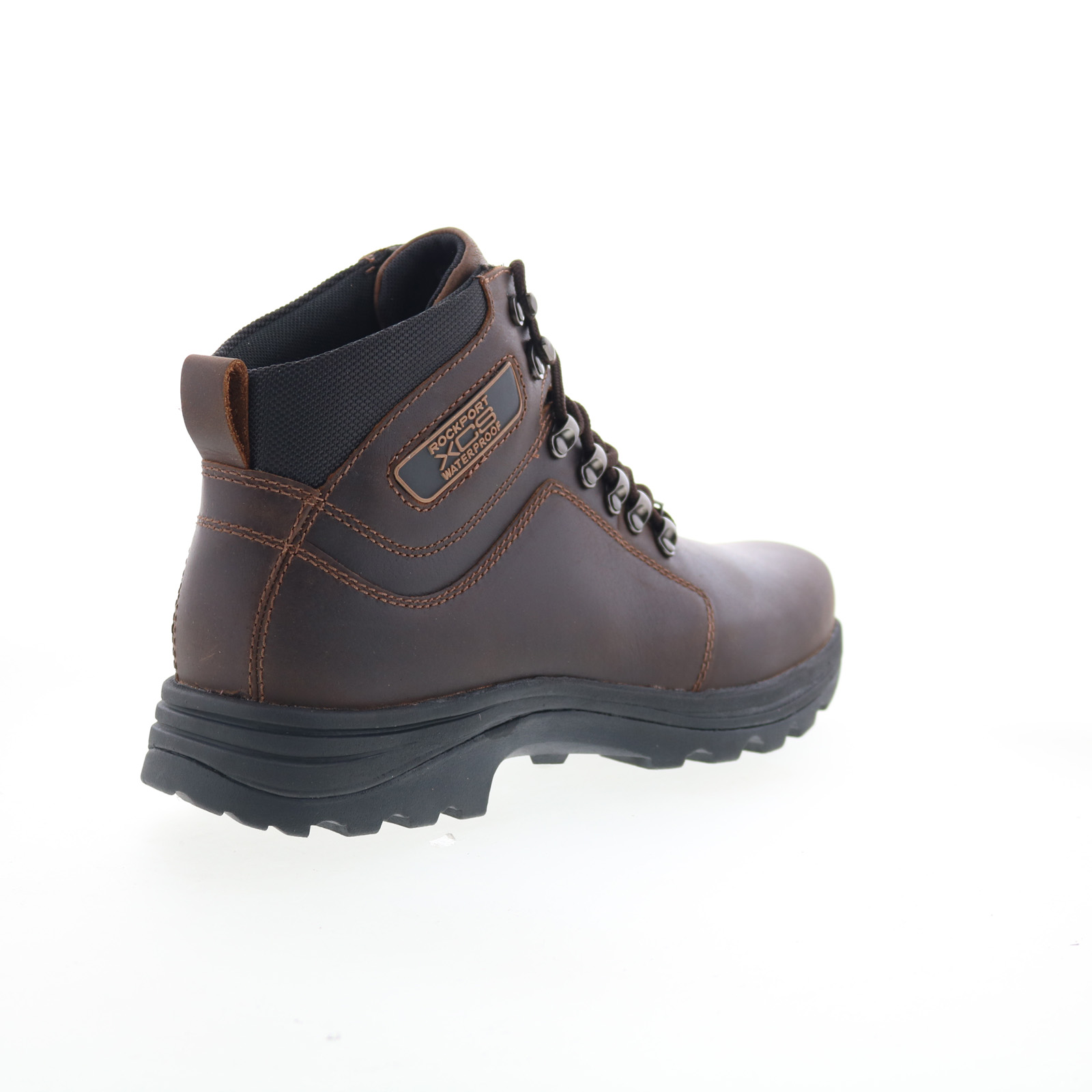 Rockport Elkhart V74463 Mens Brown Leather Lace Up Casual Dress Boots