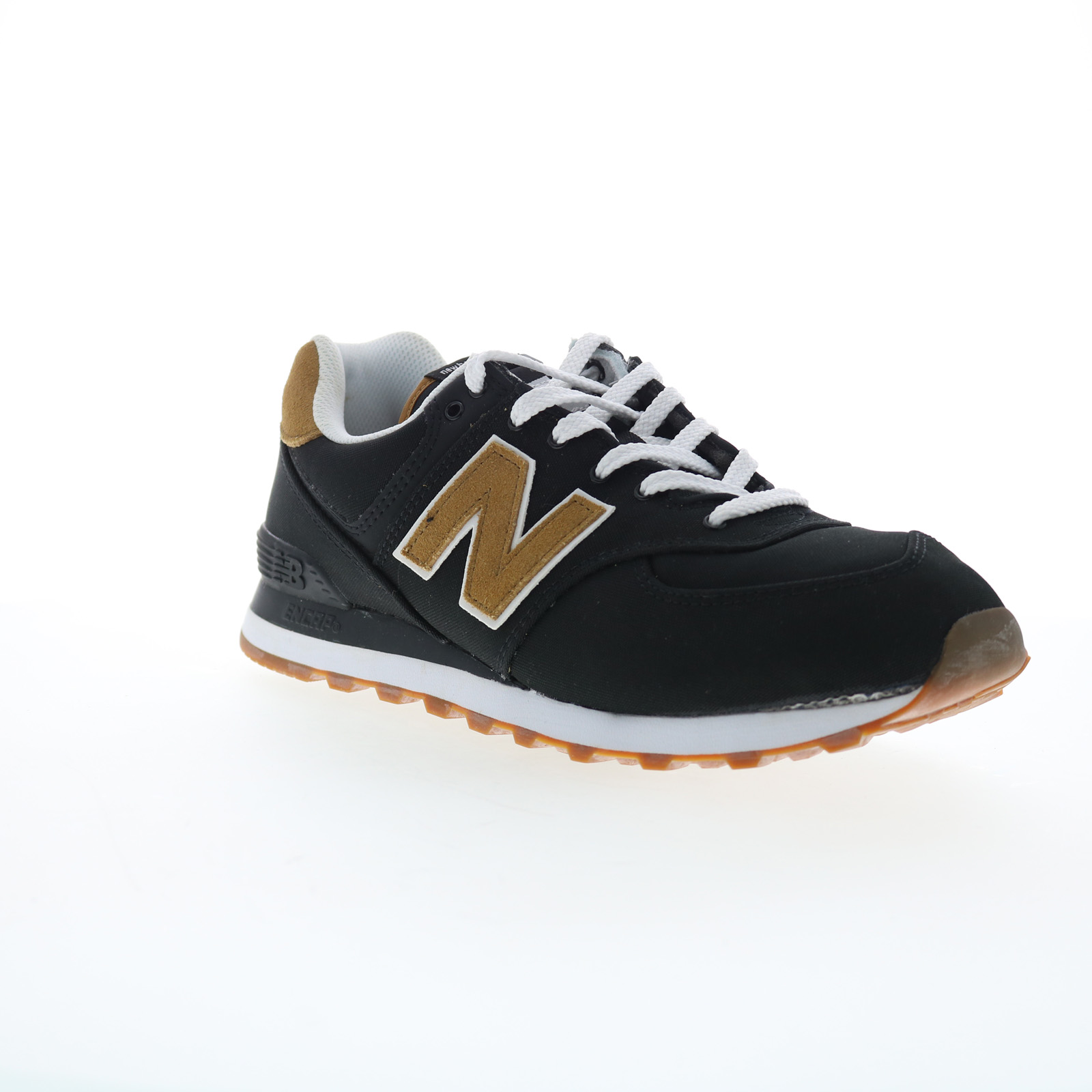 New Balance 574 XML574BA2 Mens Black Suede Lifestyle