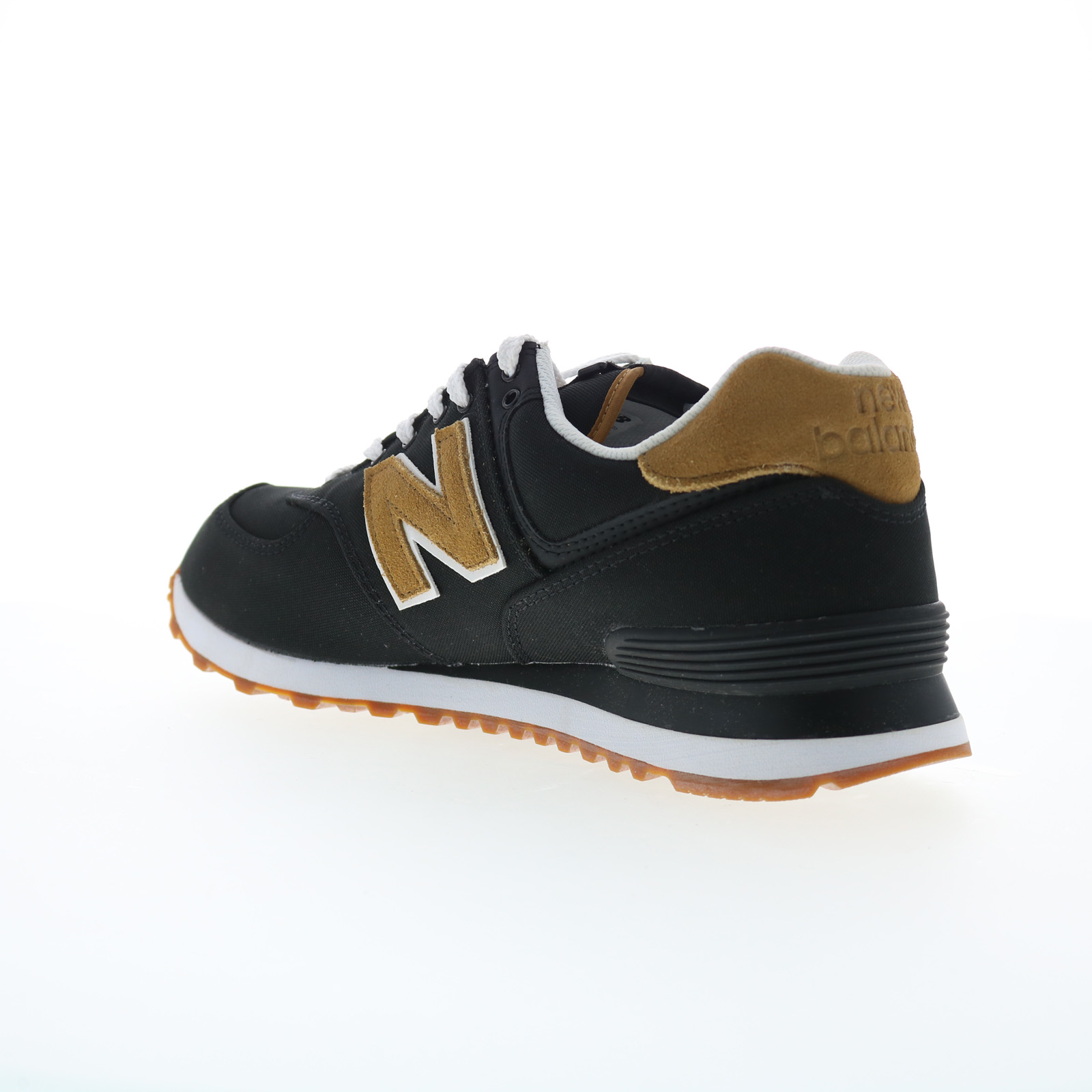 New Balance 574 XML574BA2 Mens Black Suede Lifestyle