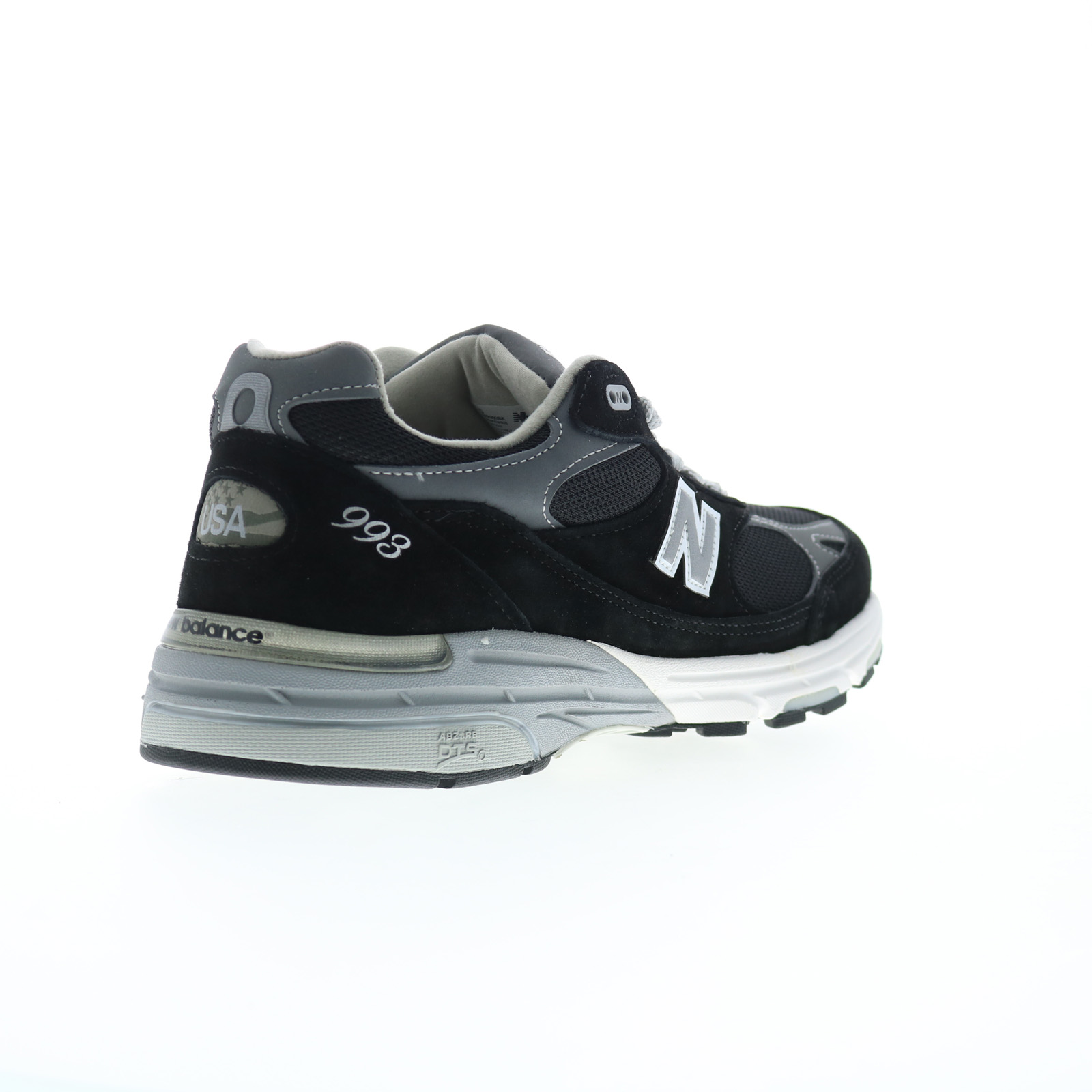 New Balance 993 XMR993BK Mens Black Suede Lifestyle Sneakers Shoes