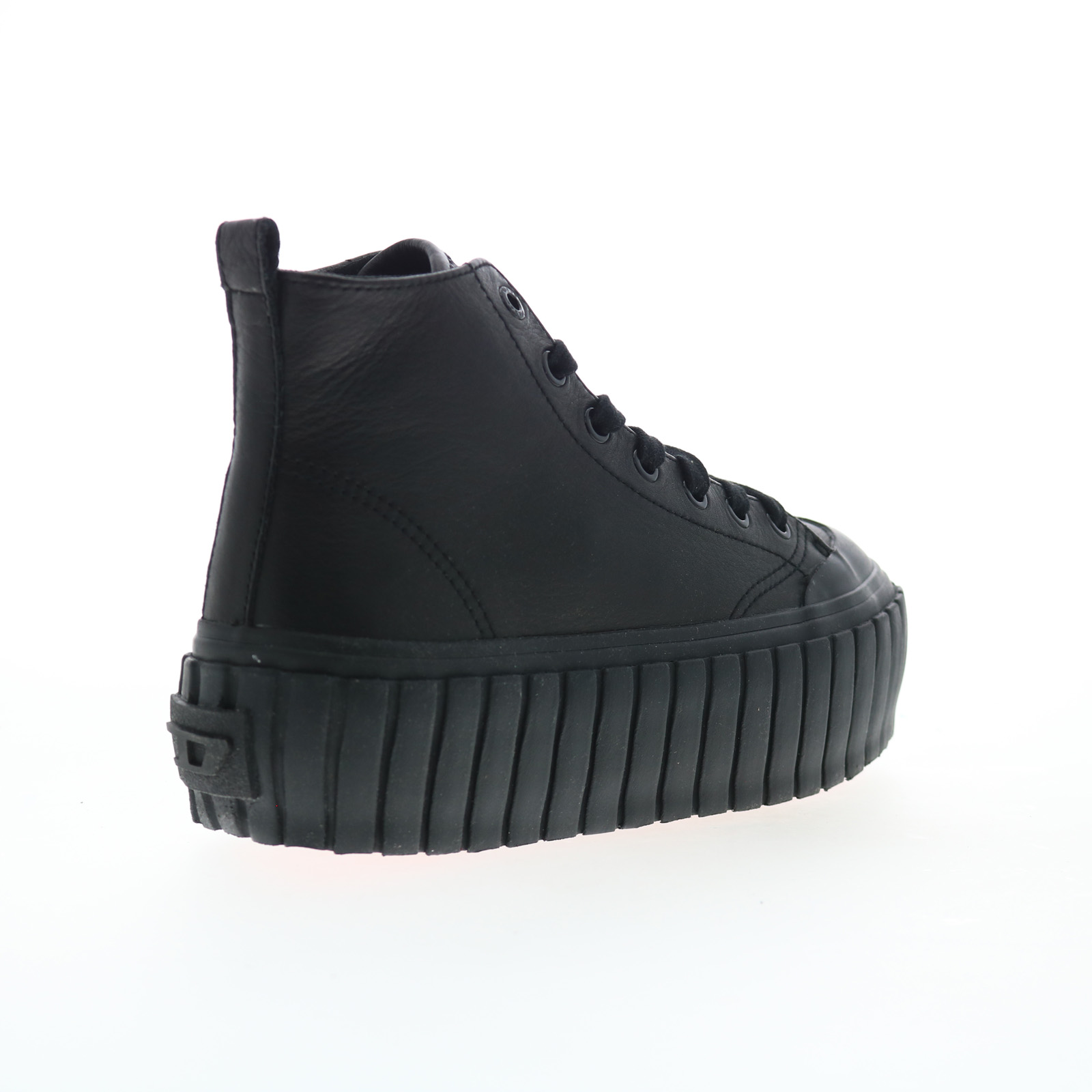 Diesel S-Hanami Mid W Womens Black Leather Lifestyle Sneakers