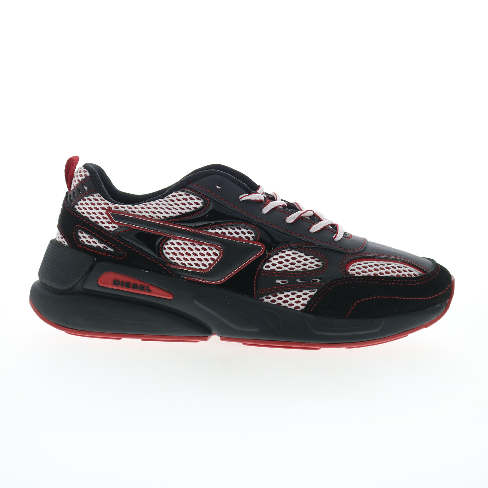 Diesel S-Serendipity Sport X S Herren Schwarz Leder Lifestyle Sneaker Schuhe - Bild 9 von 9