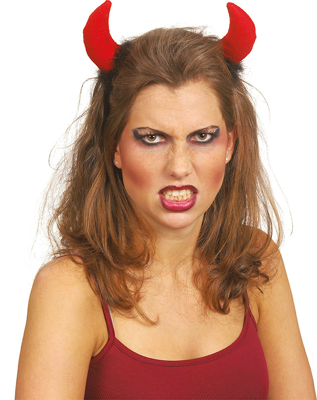 Red Devil Horns Headband Halloween Costume Accessory prop Lucifer Vampire Satan