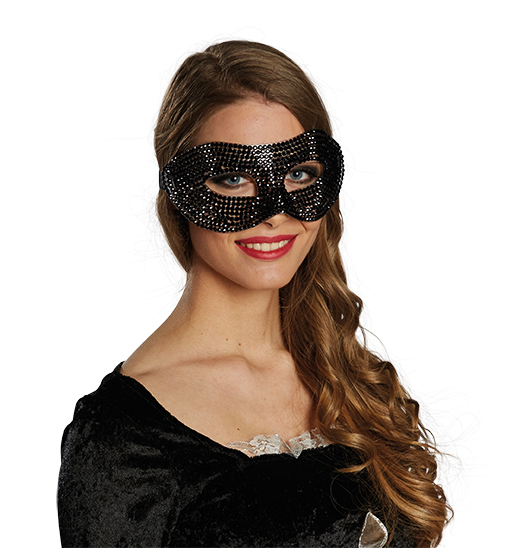 Domino Diamond Black Mask Bling Bling Accessory Carnival Weiber Almost
