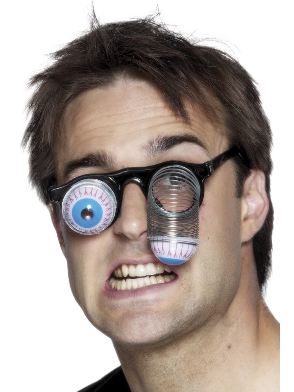 Halloween Hologramm-Brille mit Augen Partybrille Funbrille Zombie Glubschauge