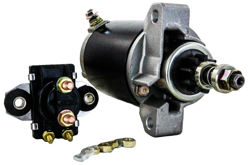 STARTER /& SOLENOID FITS 81-95 EVINRUDE MARINE OUTBOARD 90 90HP 18-5634 18-5647