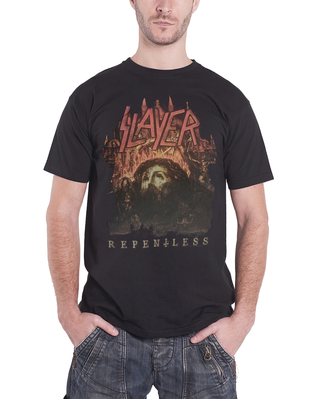 Slayer T Shirt official band logo reign in blood thrash metal new mens