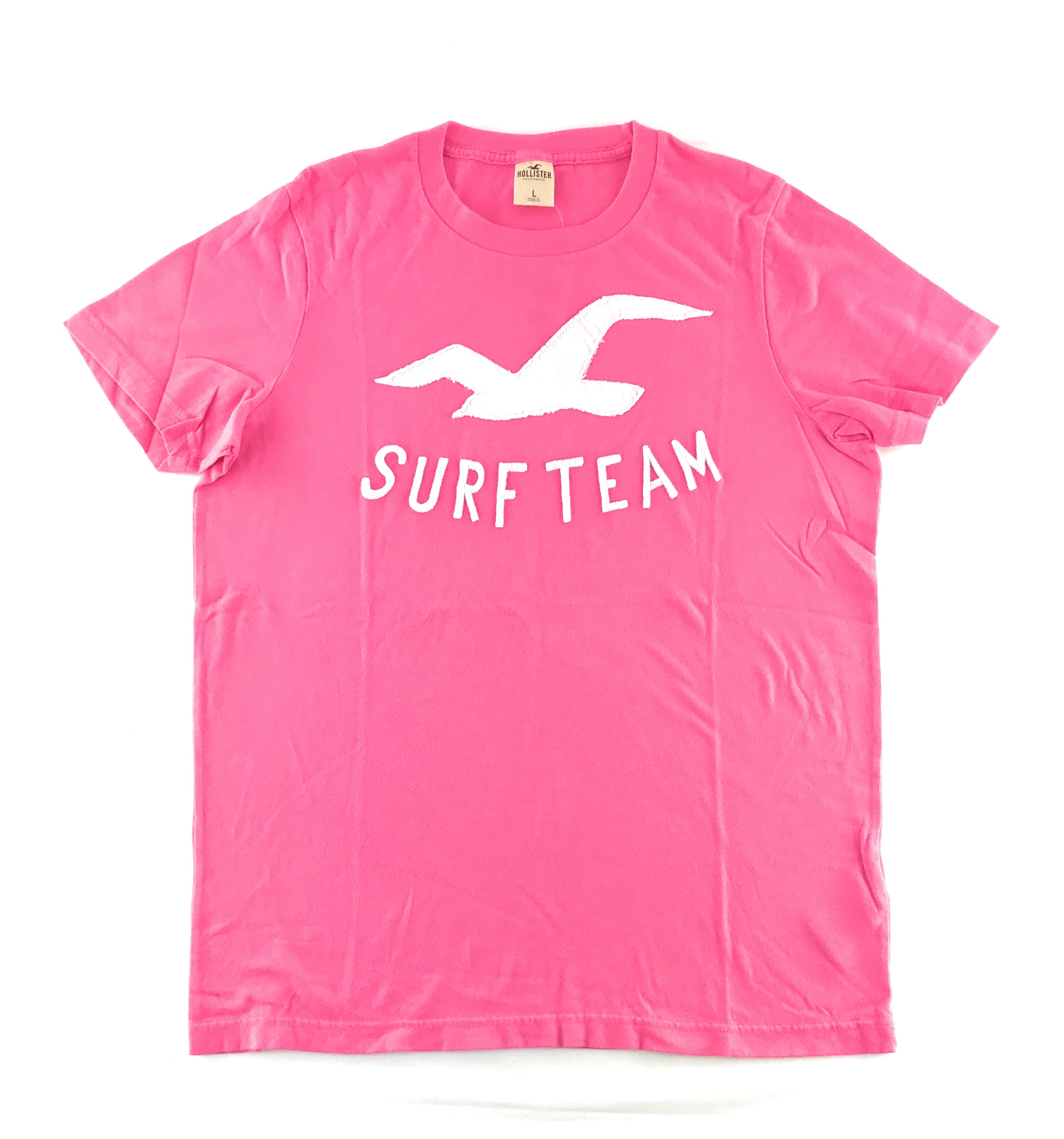 embroidered logo graphic tee hollister