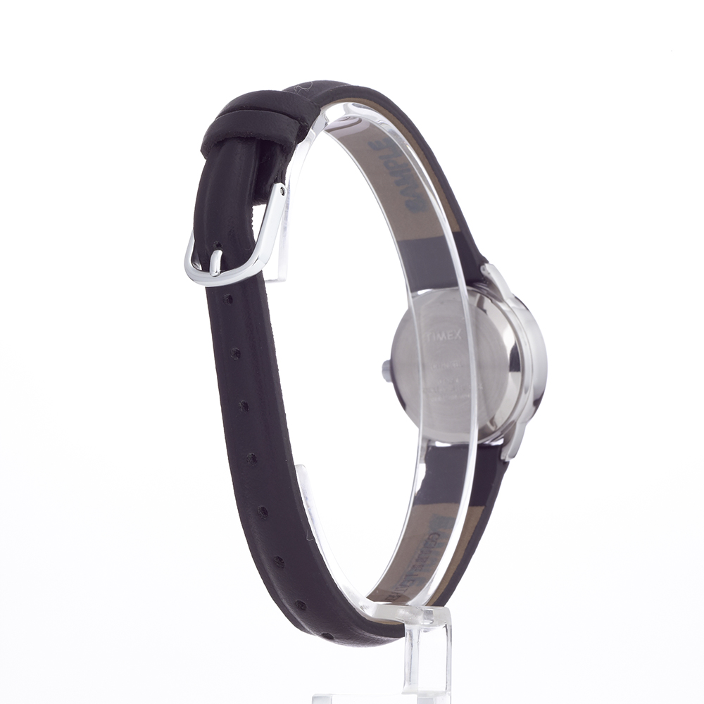 Timex Women's Easy Reader Black Dial & Leather Strap Casual Watch