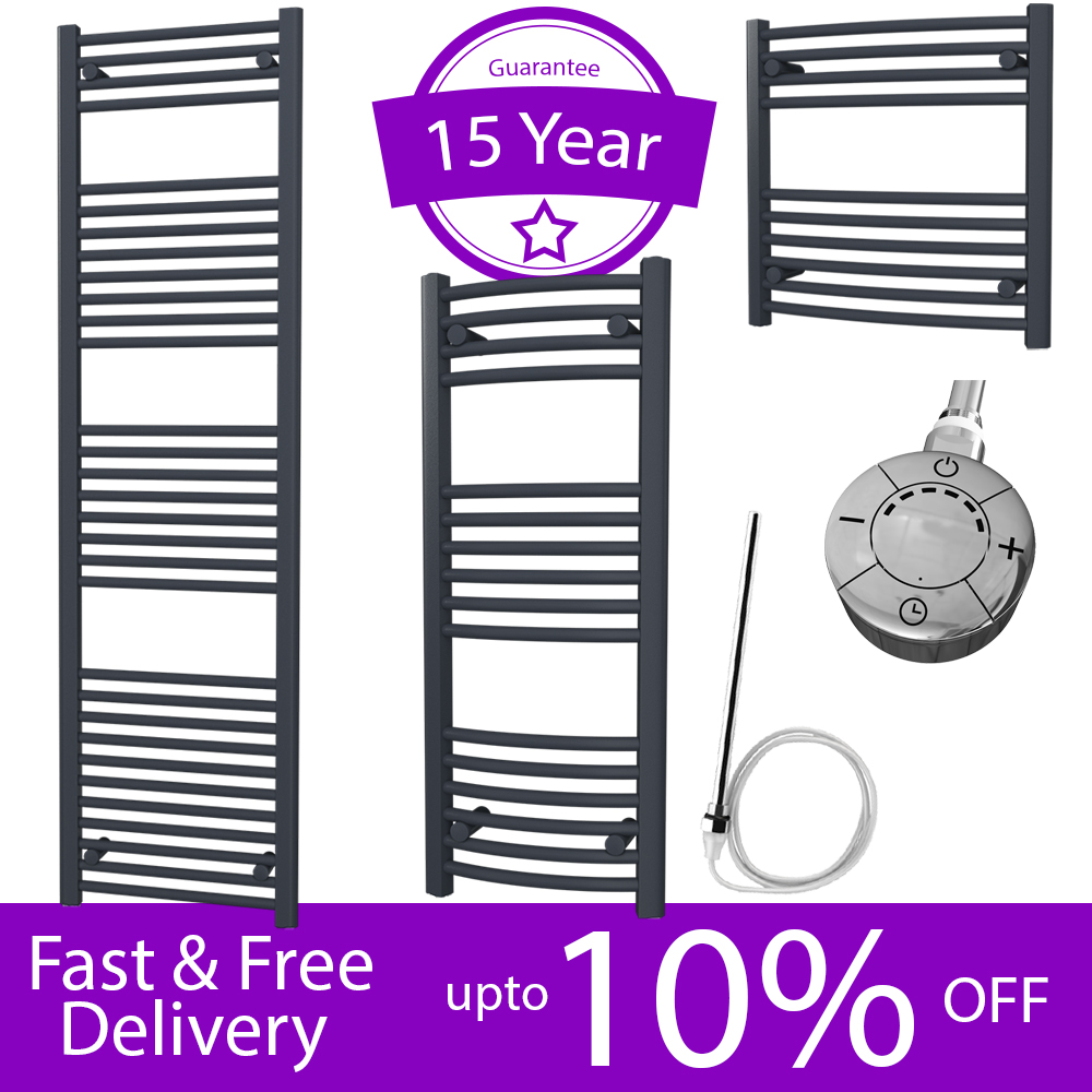 HB Essentials Zena White Straight Ladder Heated Towel Rail 1000mm x 400mm Central Heating