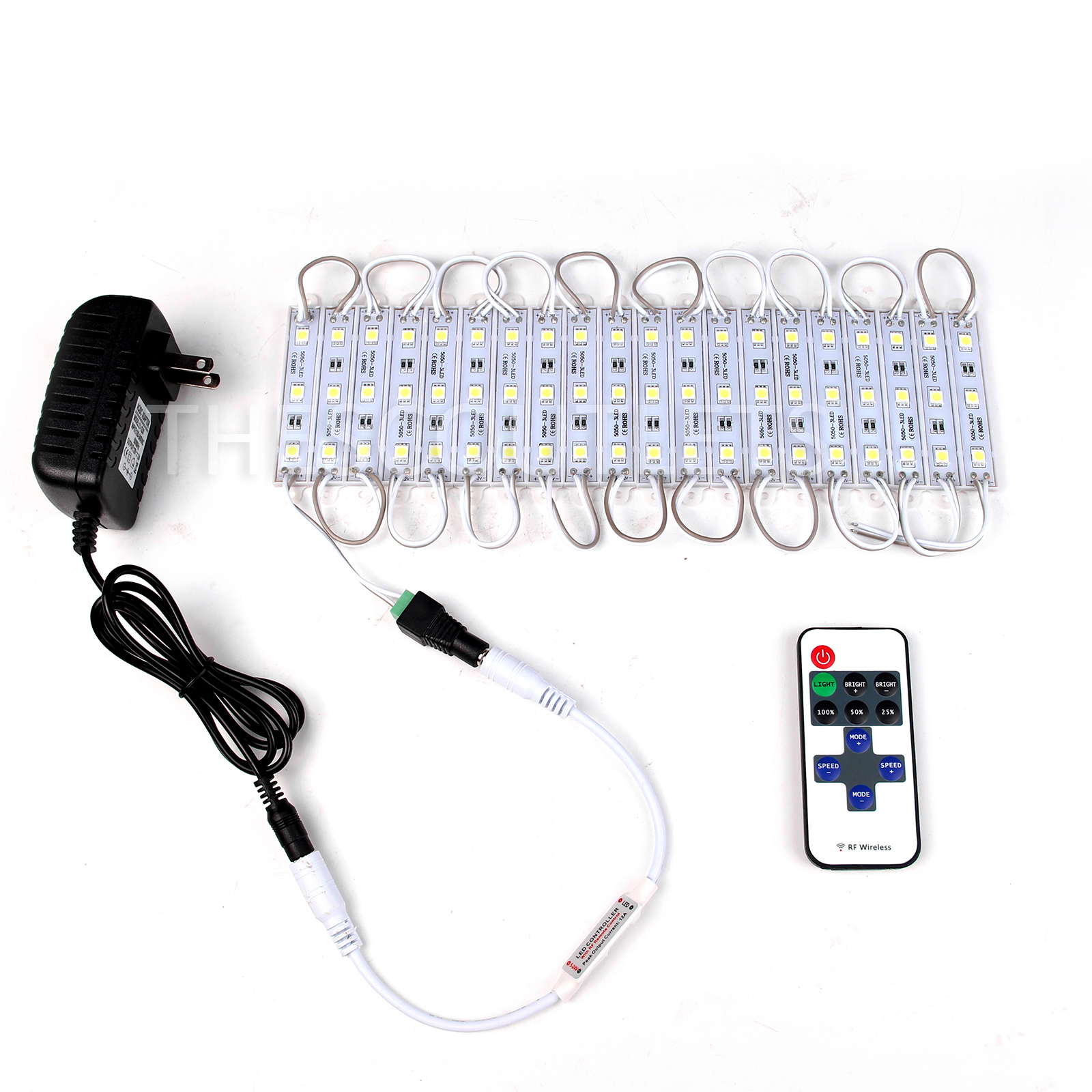 10ft LED Light Mirror Lighted Makeup Vanity Mirror w/Dimmer Wireless Controller eBay