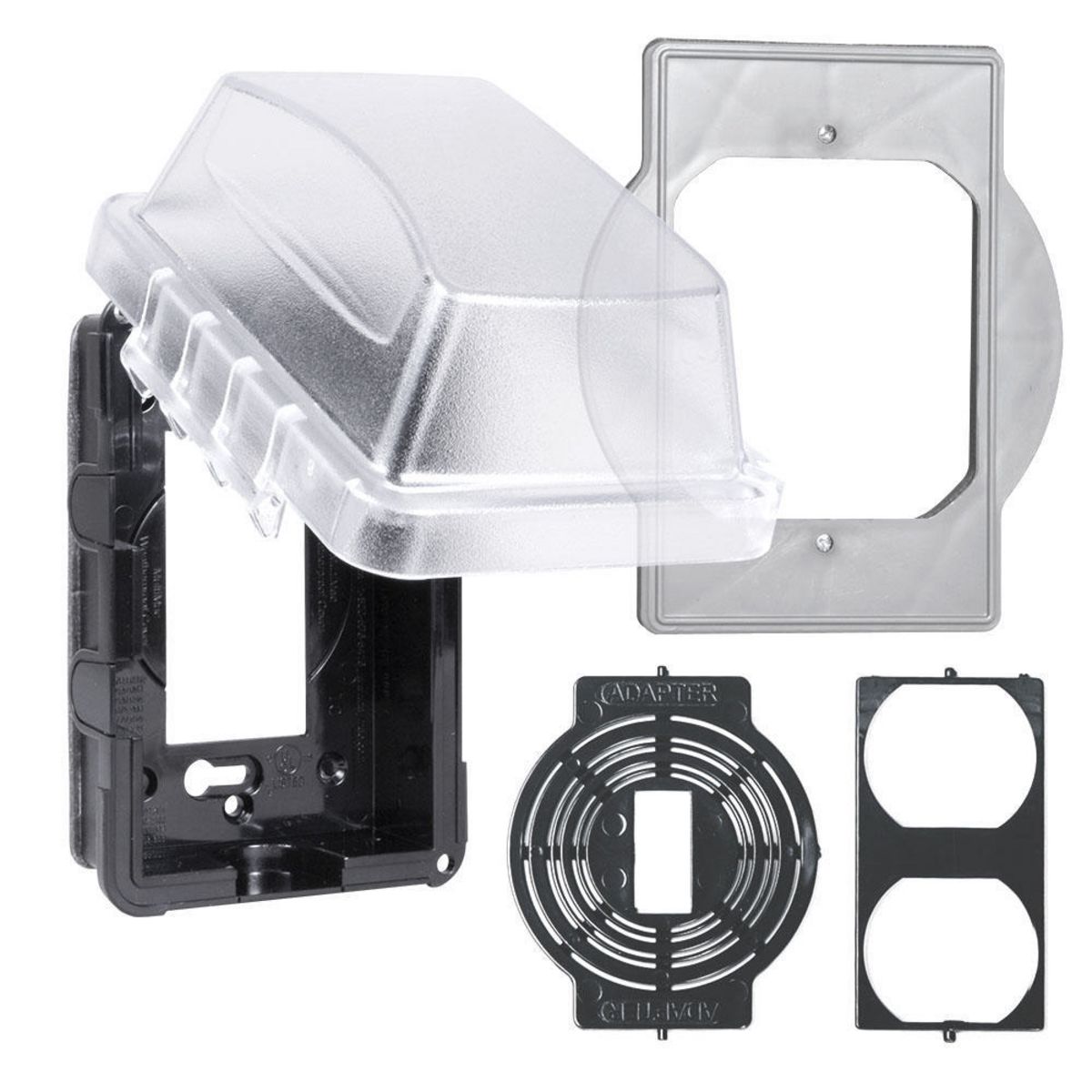 Hubbell TayMac Recessed Outdoor Outlet Kit 4 Pack