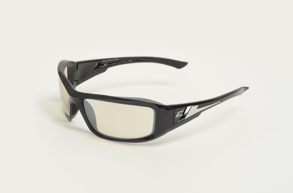 EDGE EYEWEAR XB111AR Brazeau Safety Glasses Black Frame And Gray