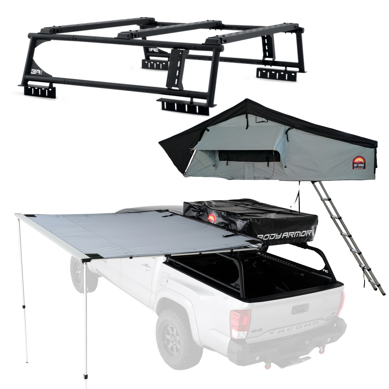 Body Armor Overland Rack For & Sky Ridge Pike 3Person Tent w/6.5' Awning eBay