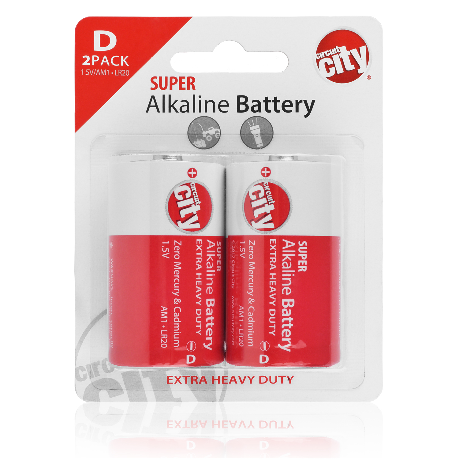 Baterías alcalinas de rendimiento mejorado Circuit City de 2 celdas C y 2 celdas D - Imagen 5 de 7