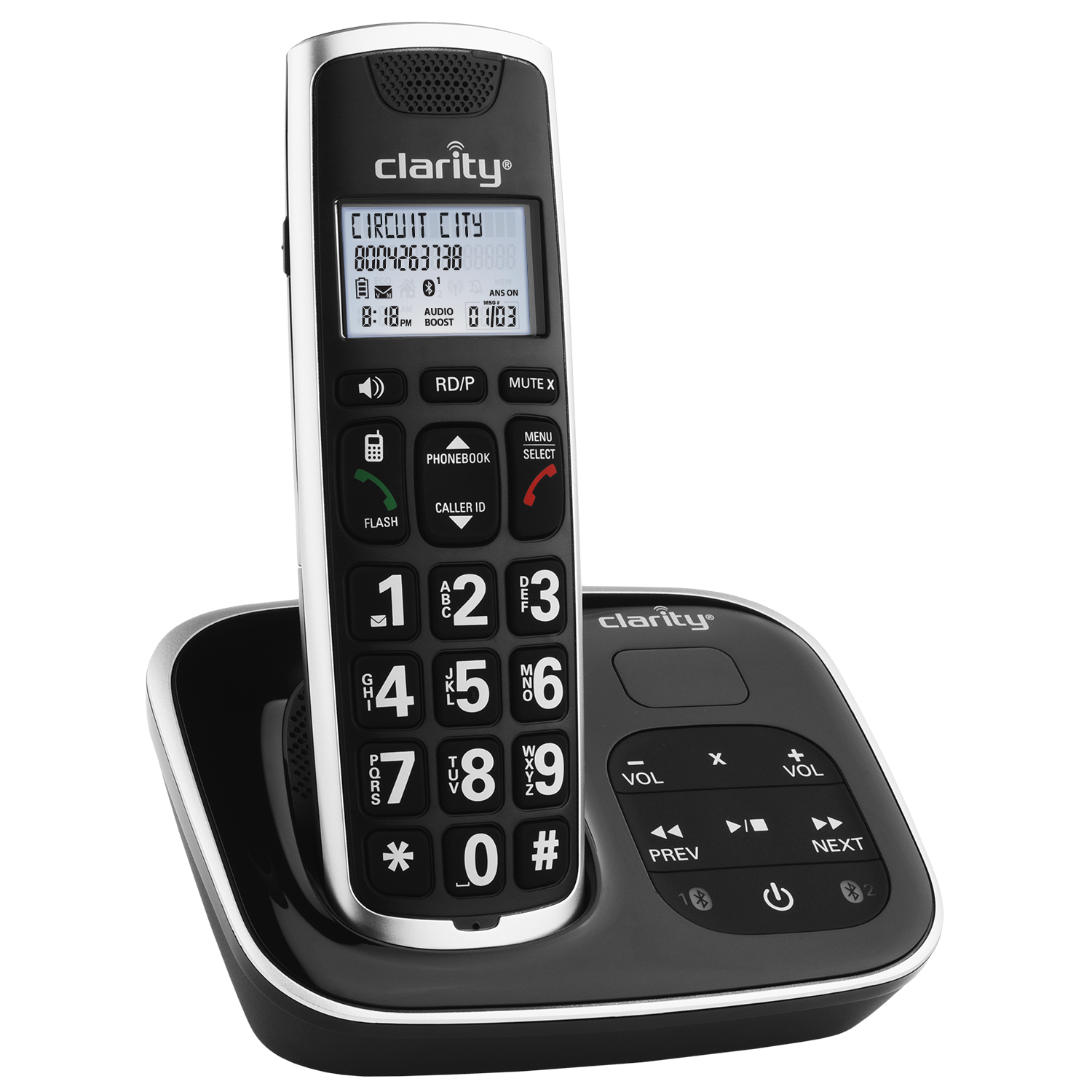 Clarity Bluetooth BT914 DECT6.0 Amplified Cordless Phone w Extra Two