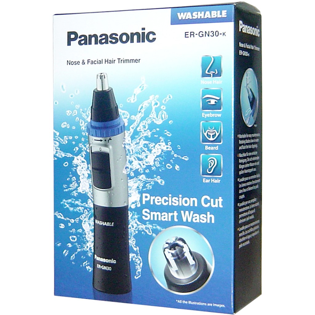Panasonic Waterproof Nose and Ear Hair Trimmer with AA Batteries (ER
