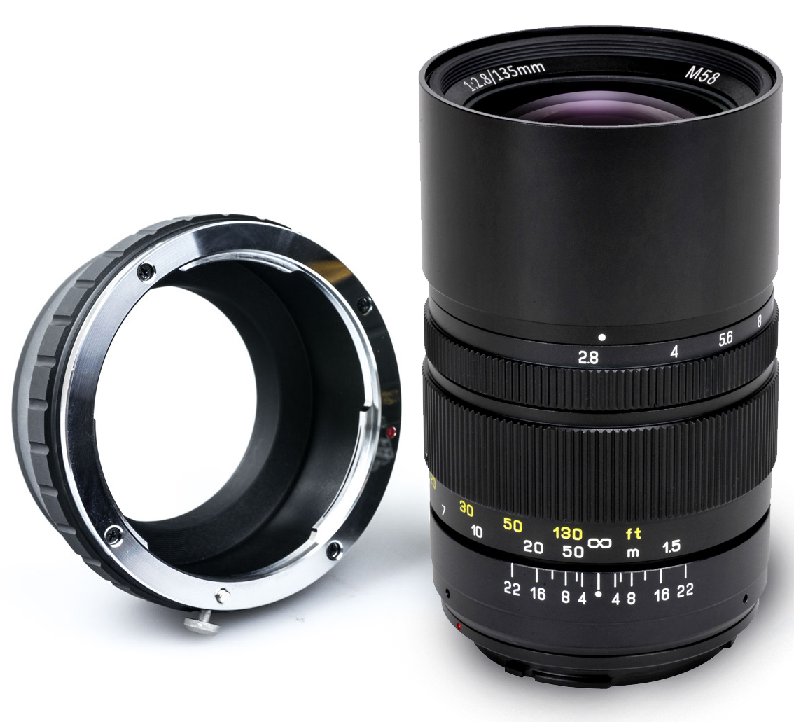 Oshiro 135mm Telephoto Lens for Sony NEX EMount a7r a7s a7 a6300 a6000