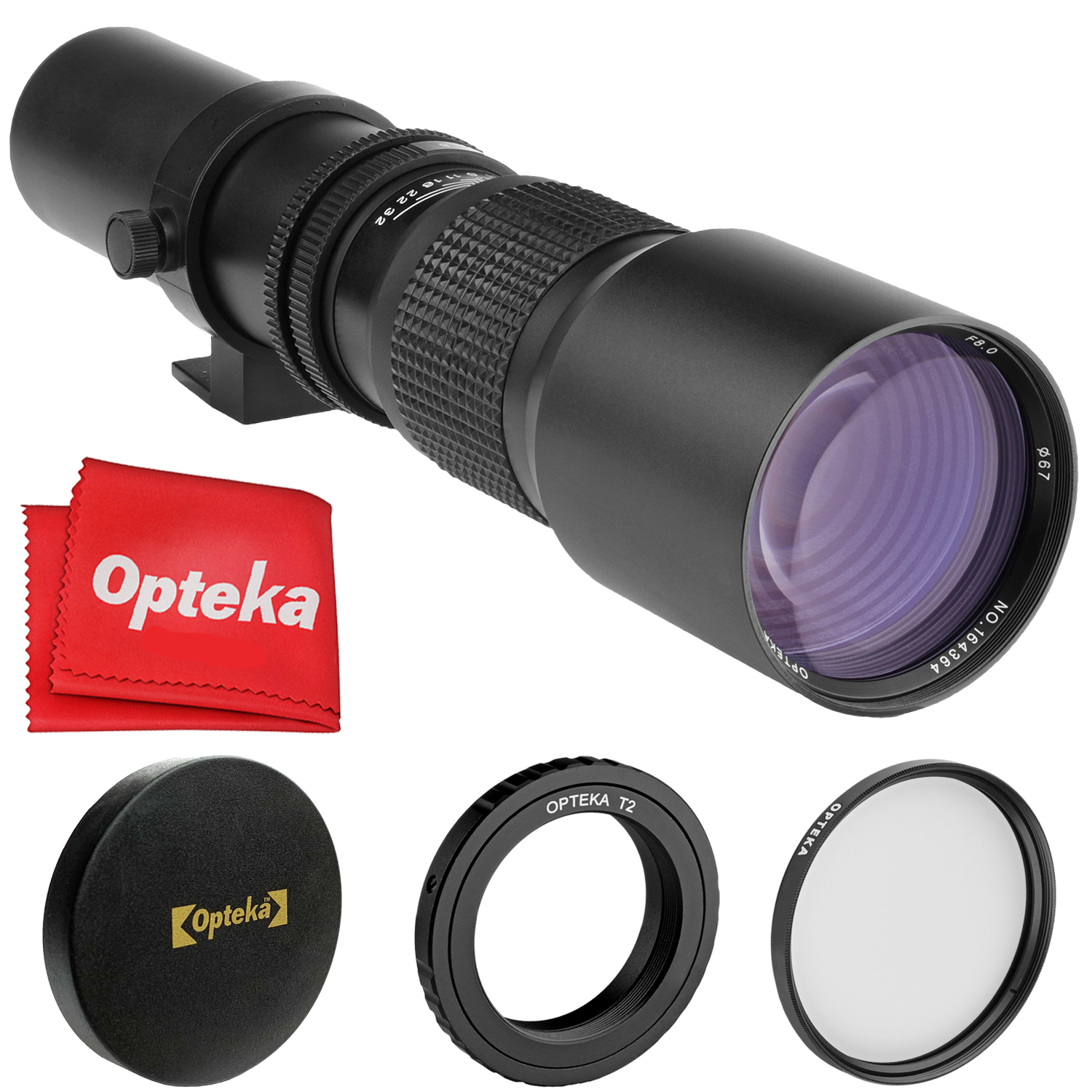 Opteka 500mm Telephoto Lens for Nikon Nikkor 1 Mount Mirrorless Cameras