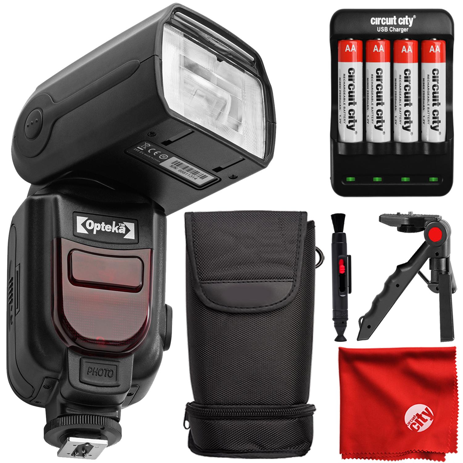 Digital Dedicated TTL Flash for Canon w//with Bounce Swivel and Slave Features