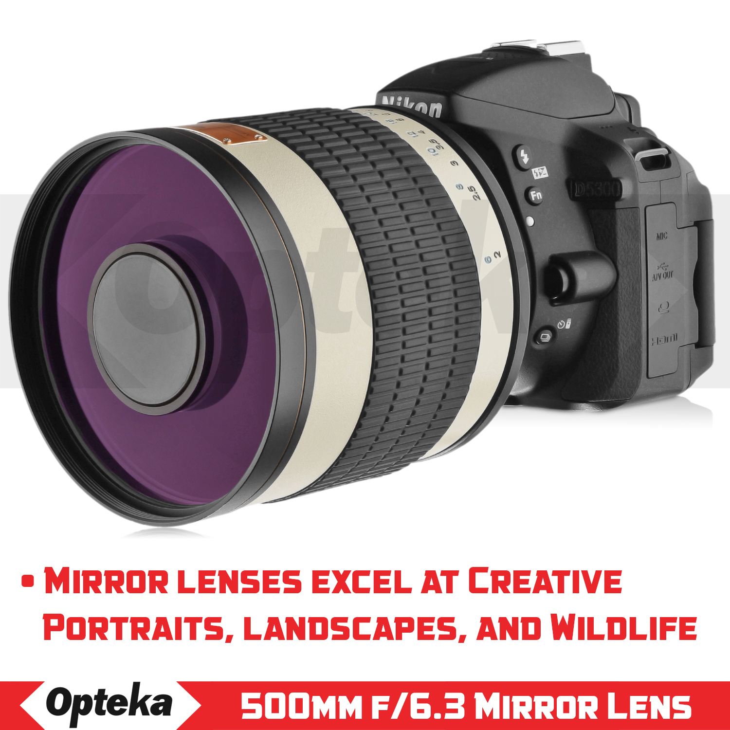 Opteka 500mm/1000mm Telephoto Lens for Pentax KP K70 K50 K30 K5 K3 K1