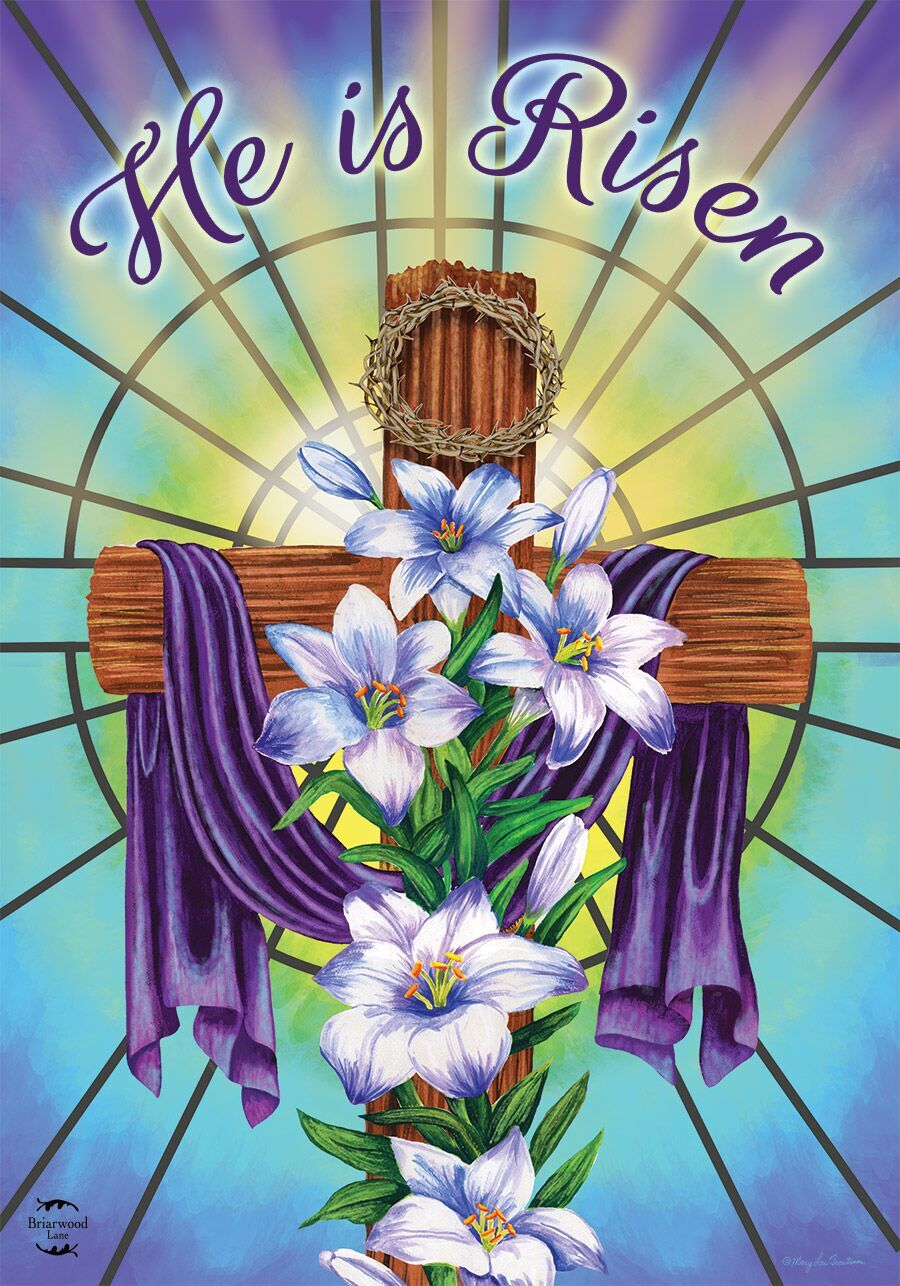 Easter Garden Flags Religious - Garden Racks