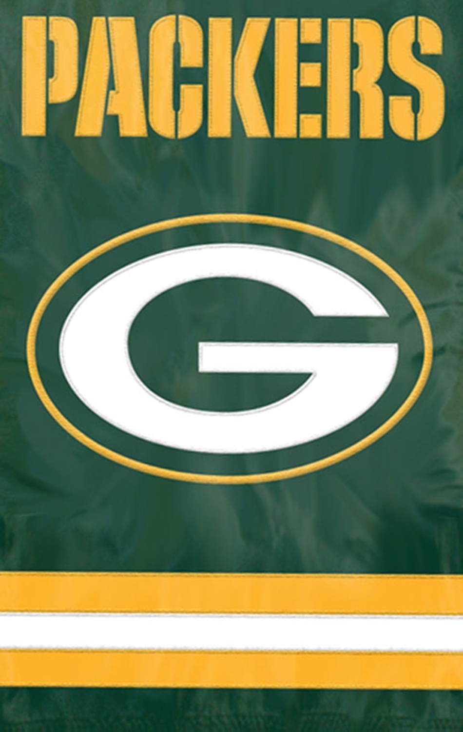 Green Bay Packers Applique Embroidered Banner Flag NFL Licensed 28" x ...
