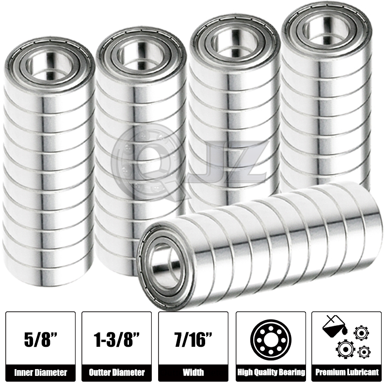2x 1654-2RS Ball Bearing 2.5in x 1.25in x 0.625in 2RS RS QJZ Free Shipping